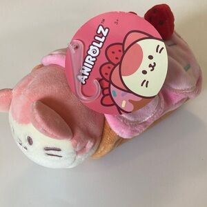 Anirollz Kittiroll Cute Ice Cream Cat Plush Toy